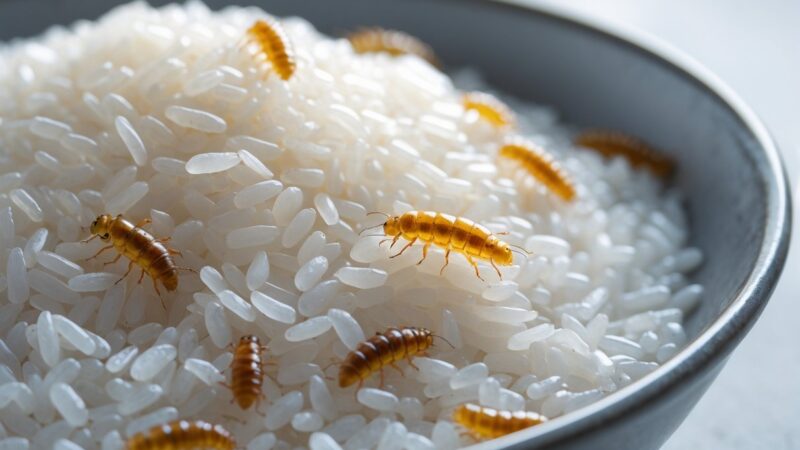 Larvas no arroz faz mal para saúde? Riscos, prevenção e dicas