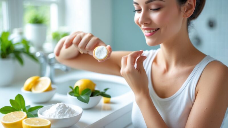 Tratamento caseiro para odor nas axilas: soluções naturais e eficazes